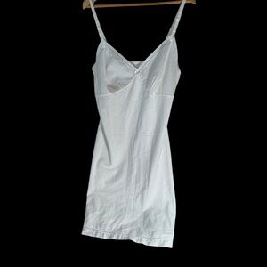 Barbizon White Surf Batiste Polyester/Cotton Vintage‎ Slip Sz 38